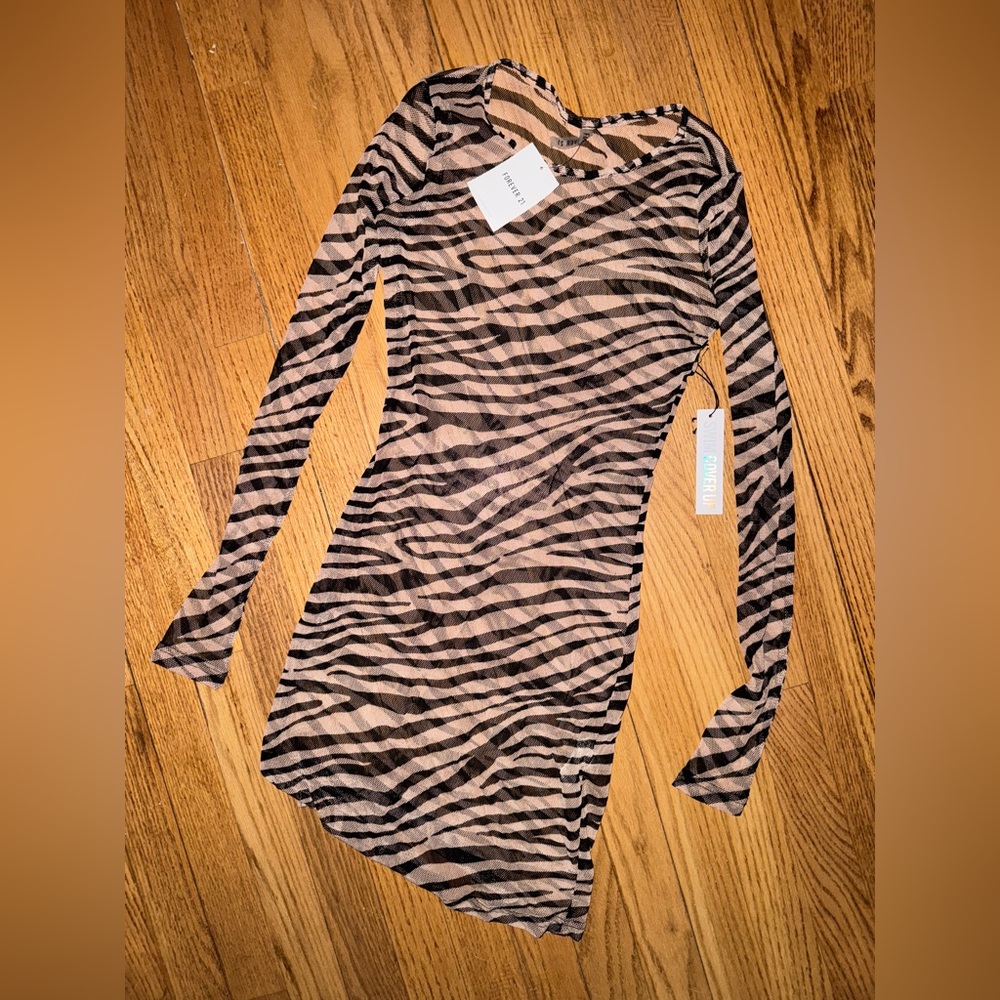 Medium - Brown/Black Beach Cover Up